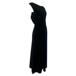 Y's by Yohji Yamamoto F/W 2019 Black Open Weave Wool Deep V-Back Dress, slight side