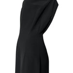 Y's by Yohji Yamamoto F/W 2019 Black Open Weave Wool Deep V-Back Dress, waist