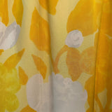 Libertine/Norman Norell Contemporary/1960s Yellow Floral Jacquard Super Embellished Gown PRINT DETAIL 5 of 10