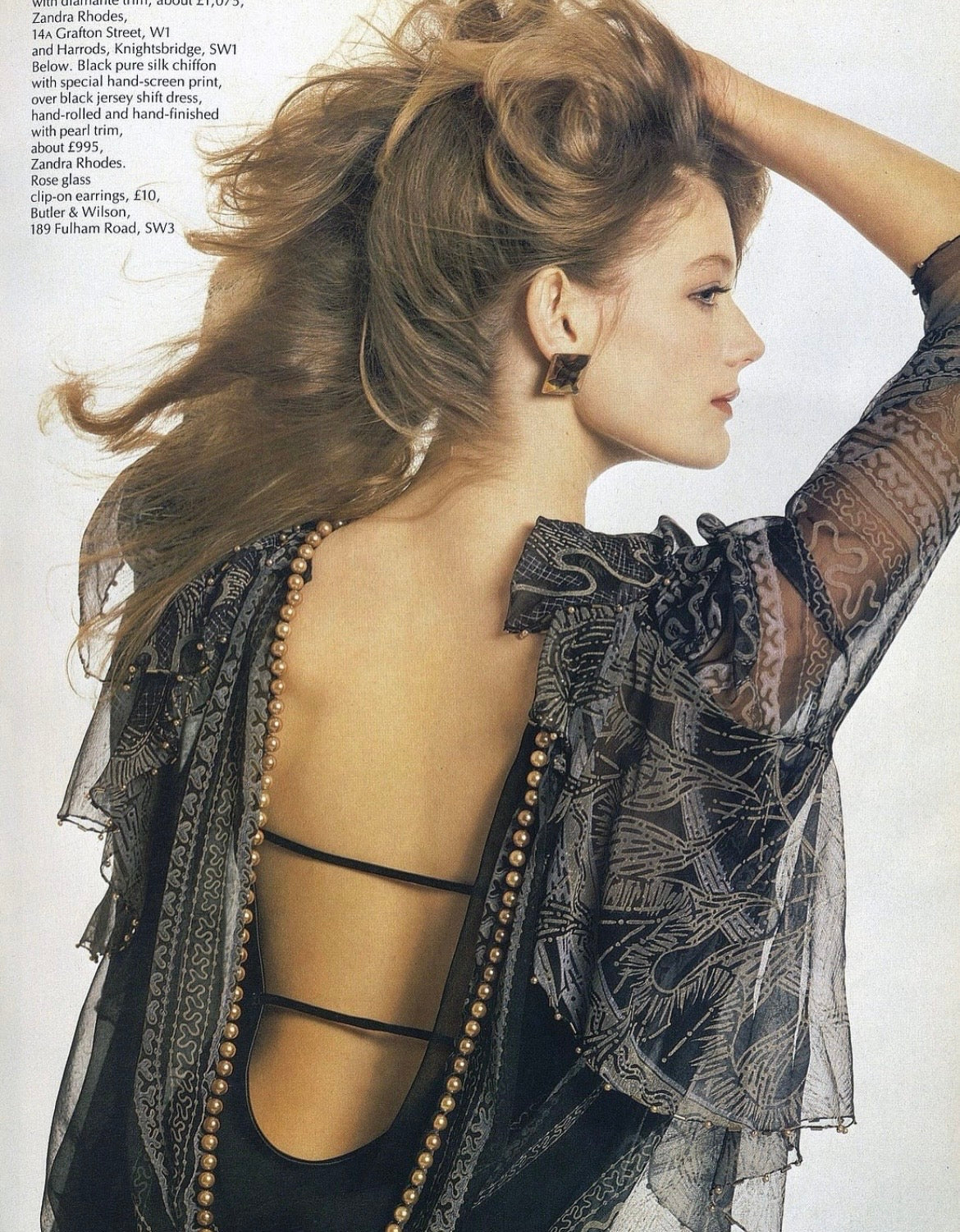 photo by David Bailey for the English magazine Harper's Queen for their April 1983 issue
Zandra Rhodes SS83