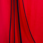 GALANOS 1970's Red Chiffon Multi-Layer Dress, layers