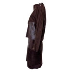L'Estelle d'Ore 1980's Chocolate Brown Suede Skirt and Jacket Ensemble  , side 2