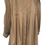 Galanos 80s Tan Oversized Trench Coat BACK 2 of 5