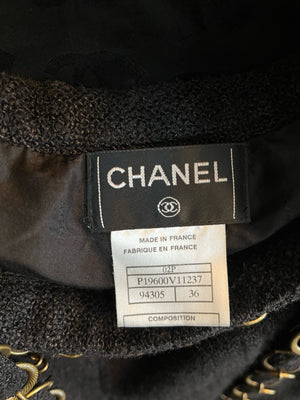  Chanel Contemporary Pant Suit with Chain Detail LABEL 7 of 7