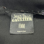 Jean Paul Gaultier Black Pearl Button Blouse and Belt, label