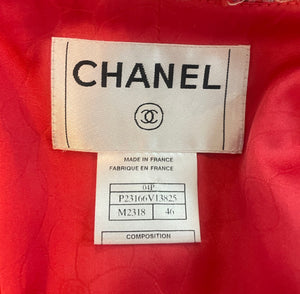 Chanel Classic Spring 2004 Coral/ Pink Jacket LABEL 5 of 5