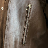 L'Estelle d'Ore 1980's Chocolate Brown Suede Skirt and Jacket Ensemble  , detail 2