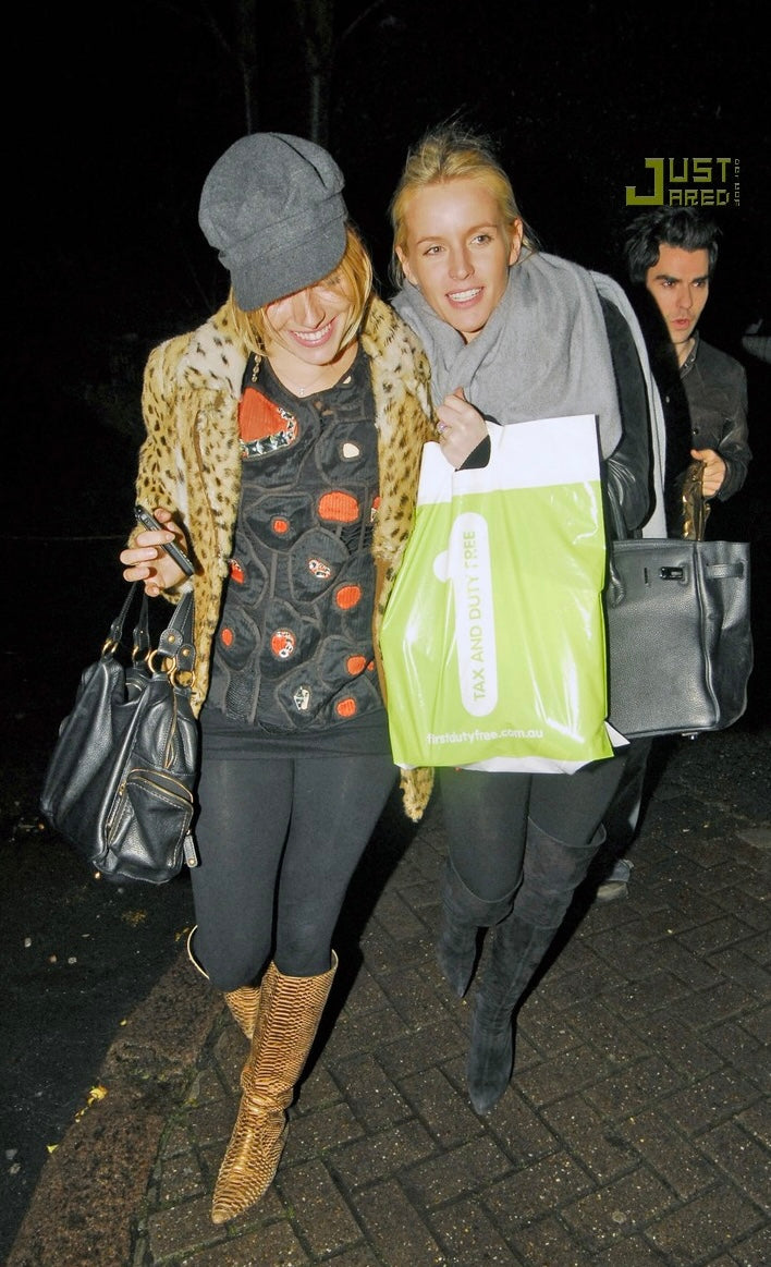 Chloé F/W 2007 Eclectic Little Black and Red Pleather and Rhinestone Mini Dress, sienna Miller 2