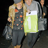 Chloé F/W 2007 Eclectic Little Black and Red Pleather and Rhinestone Mini Dress, sienna Miller 2