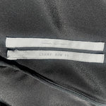 Rick Owens F/W 2019 "Larry" Black Crepe Draped Bias Dress, label