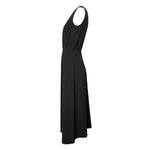 Y's by Yohji Yamamoto F/W 2019 Black Open Weave Wool Deep V-Back Dress, side