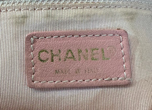 Chanel Authenticated 2002 Pale Pink Petite Timeless Tote, label