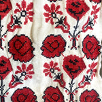  Traditonal Ukranian 1920s Red Cross Stitch Vyshyvanka Dress EMBROIDERY 4 of 6