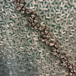 Galanos 80s Heavily Embellished Seafoam Green Gown, detail