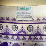 Emilio Pucci 1970's Purple Printed Silk Chiffon Poncho, label
