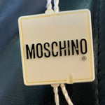 90s Moschino Jeans Faux Leather Brass Studded Heart Vest TAG DETAIL 8/12