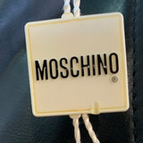 90s Moschino Jeans Faux Leather Brass Studded Heart Vest TAG DETAIL 8/12