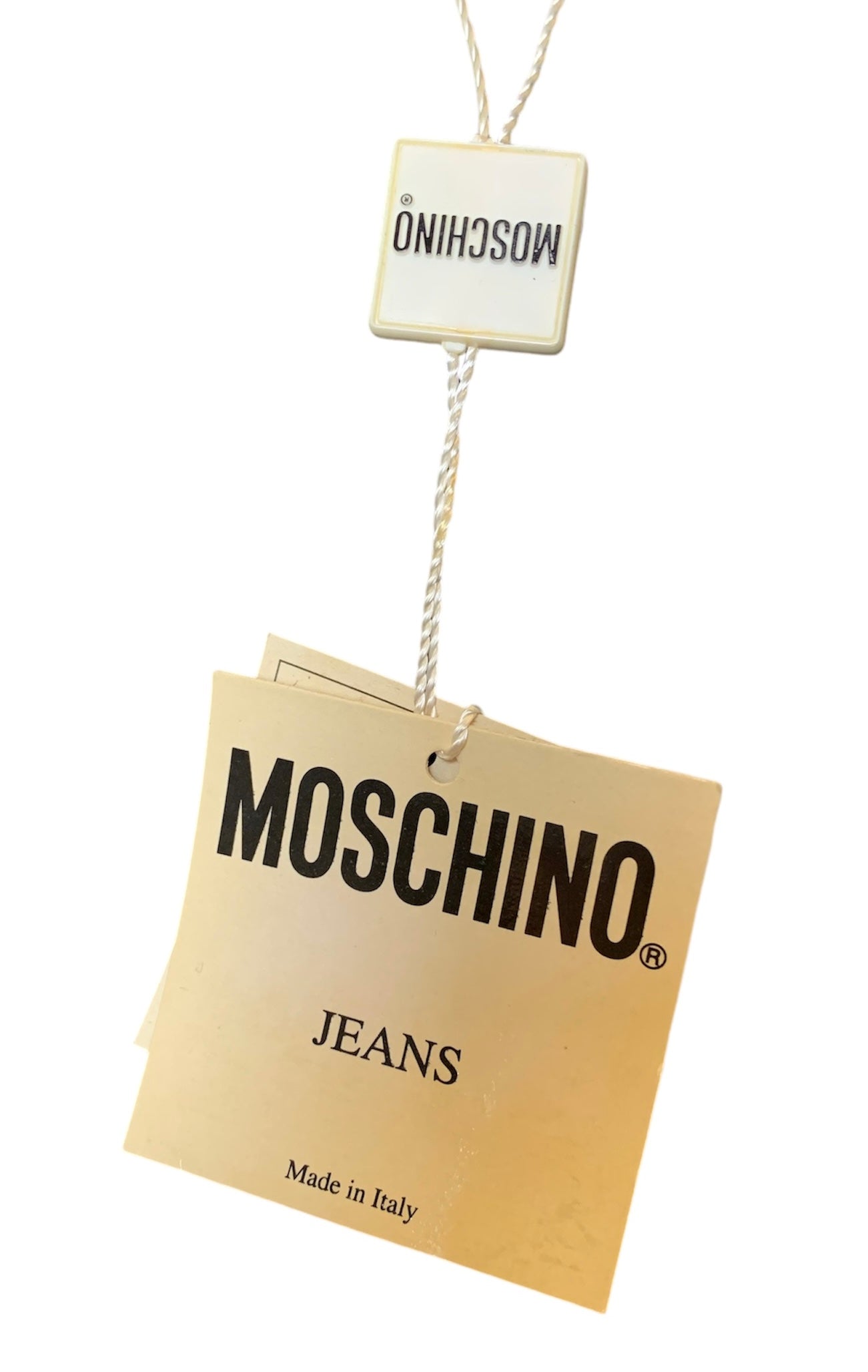 90s Moschino Jeans Faux Leather Brass Studded Heart Vest TAGS 10/12