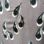 Irene by Greg LaVoi 2000s Silk Beaded Peacock Dress, detail