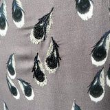 Irene by Greg LaVoi 2000s Silk Beaded Peacock Dress, detail