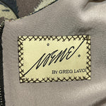 Irene by Greg LaVoi 2000s Silk Beaded Peacock Dress, label