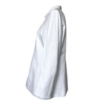 Hermès Late 1970's White Linen Blazer Jacket, side