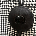 Pierre Cardin 1980s Houndstooth Coat CLOSURE DETAIL 5/6