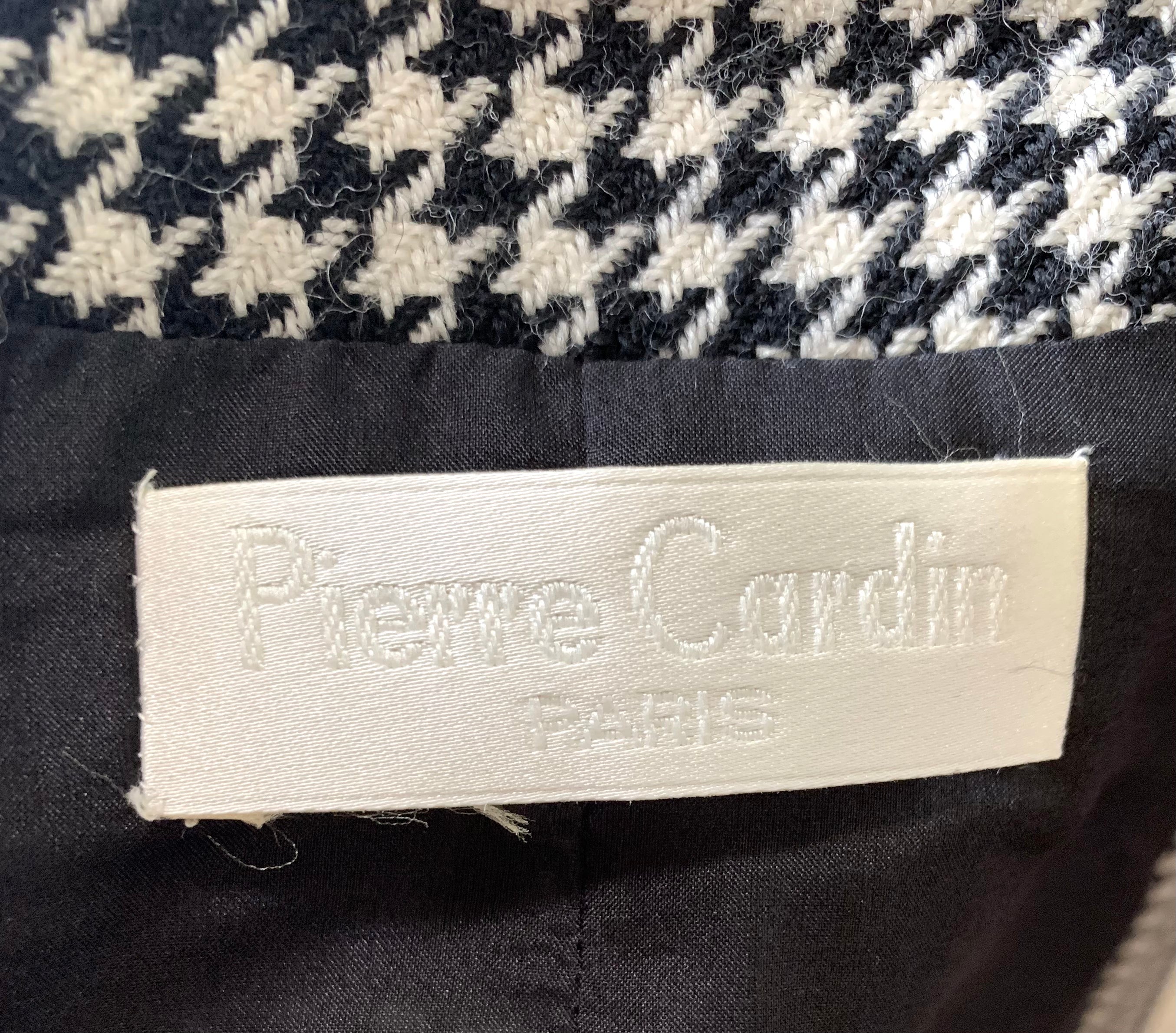 Pierre Cardin 1980s Houndstooth Coat LABEL 6/6