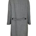 Pierre Cardin 1980s Houndstooth Coat BACK 3/6