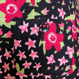 Moschino 2000's Black and Pink Floral Skirt Suit, detail 2