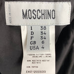 Moschino 2000's Black and Pink Floral Skirt Suit, label