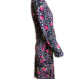 Moschino 2000's Black and Pink Floral Skirt Suit SUIT SIDE 2/13