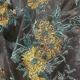 Dries van Noten Contemporary Floral Embroidered Rain Coat  DETAIL 4 of 5