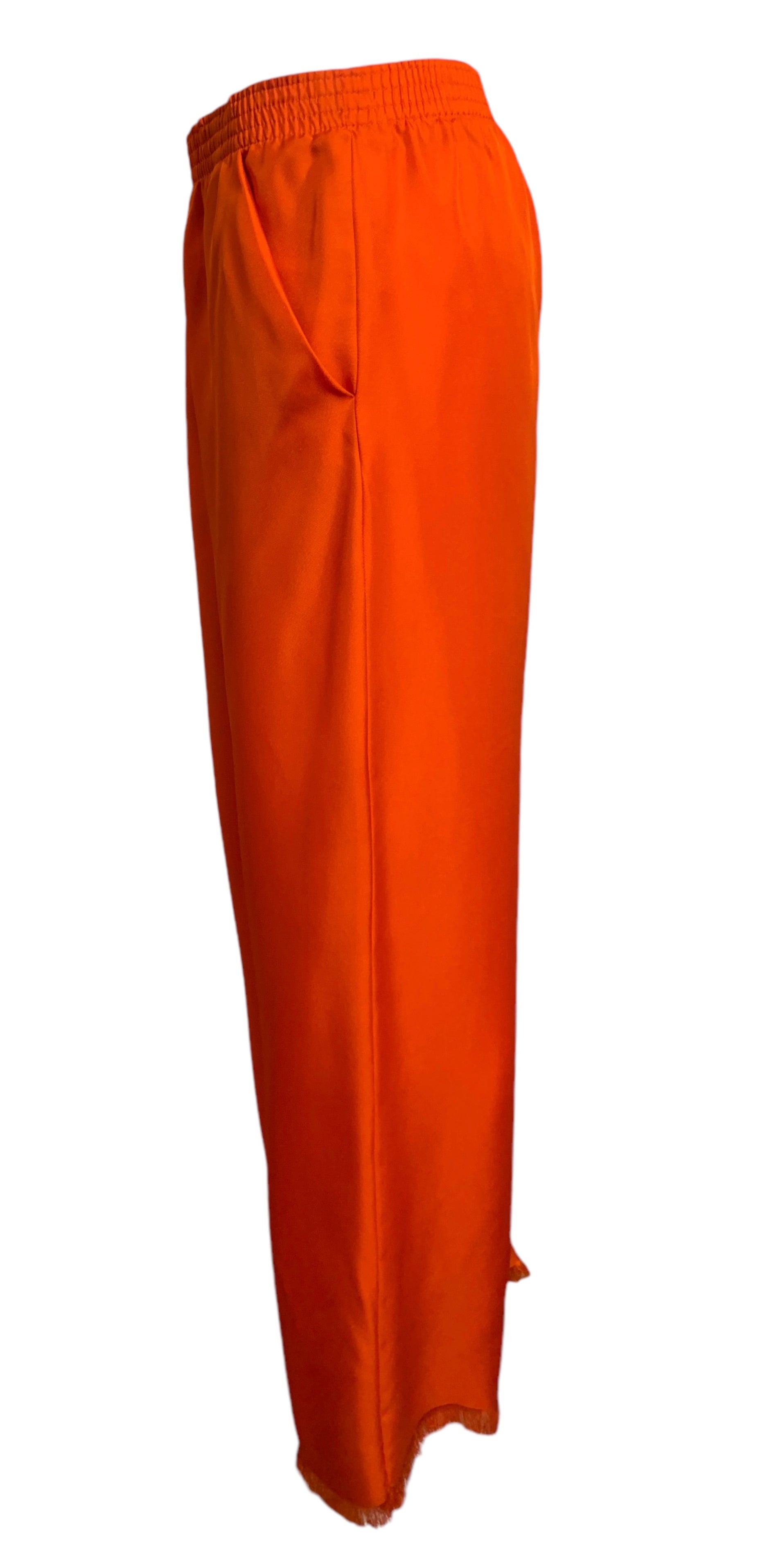 Yves Saint Laurent Orange Silk Blouse and Pants Ensemble PANTS SIDE 6/11