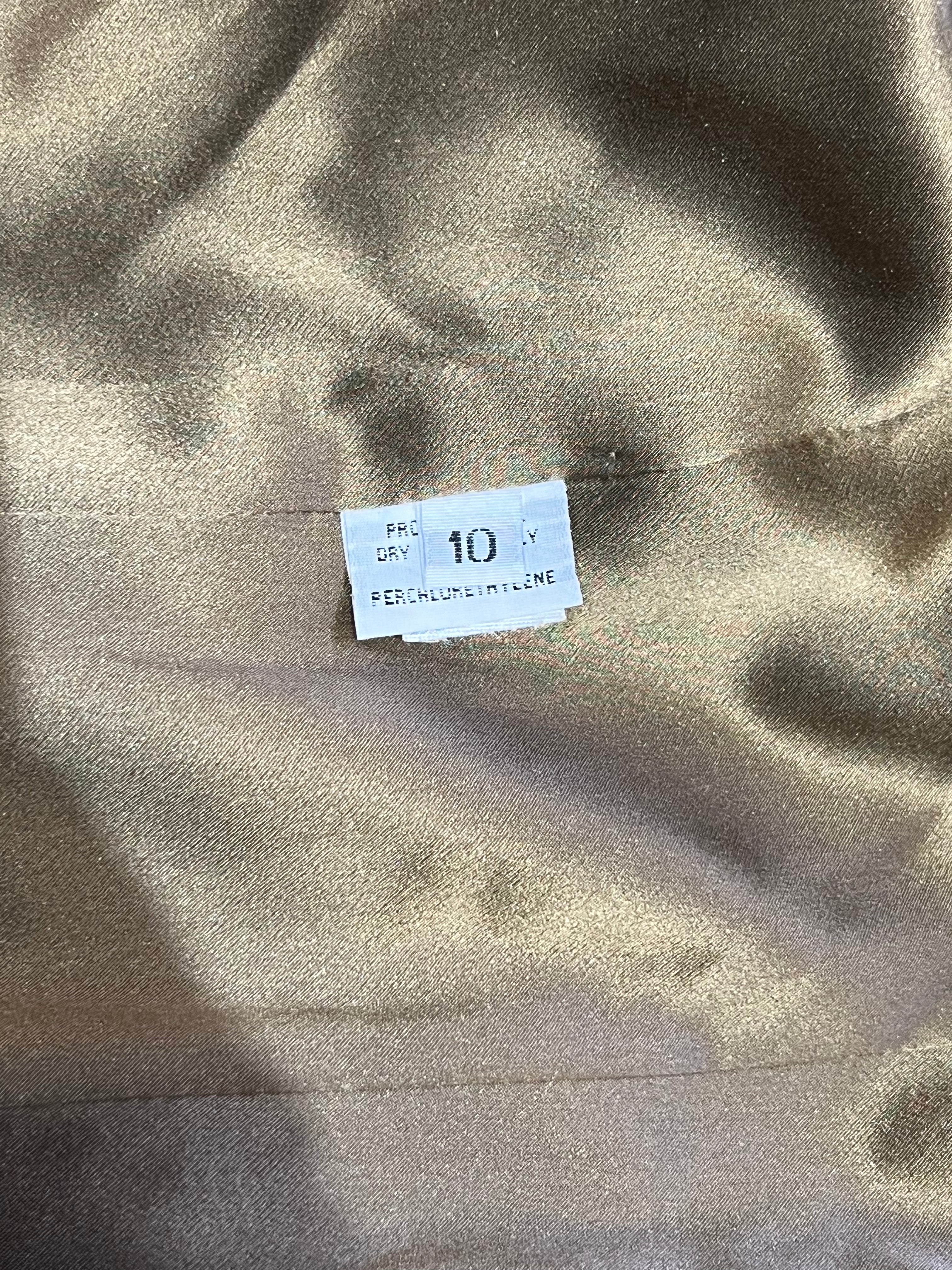 Bill Blass F/W 1997 Velvet Hand Silk Screened Coat, tag