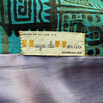 Maya de Mexico Mid Century Teal Printed Resort Duster, label