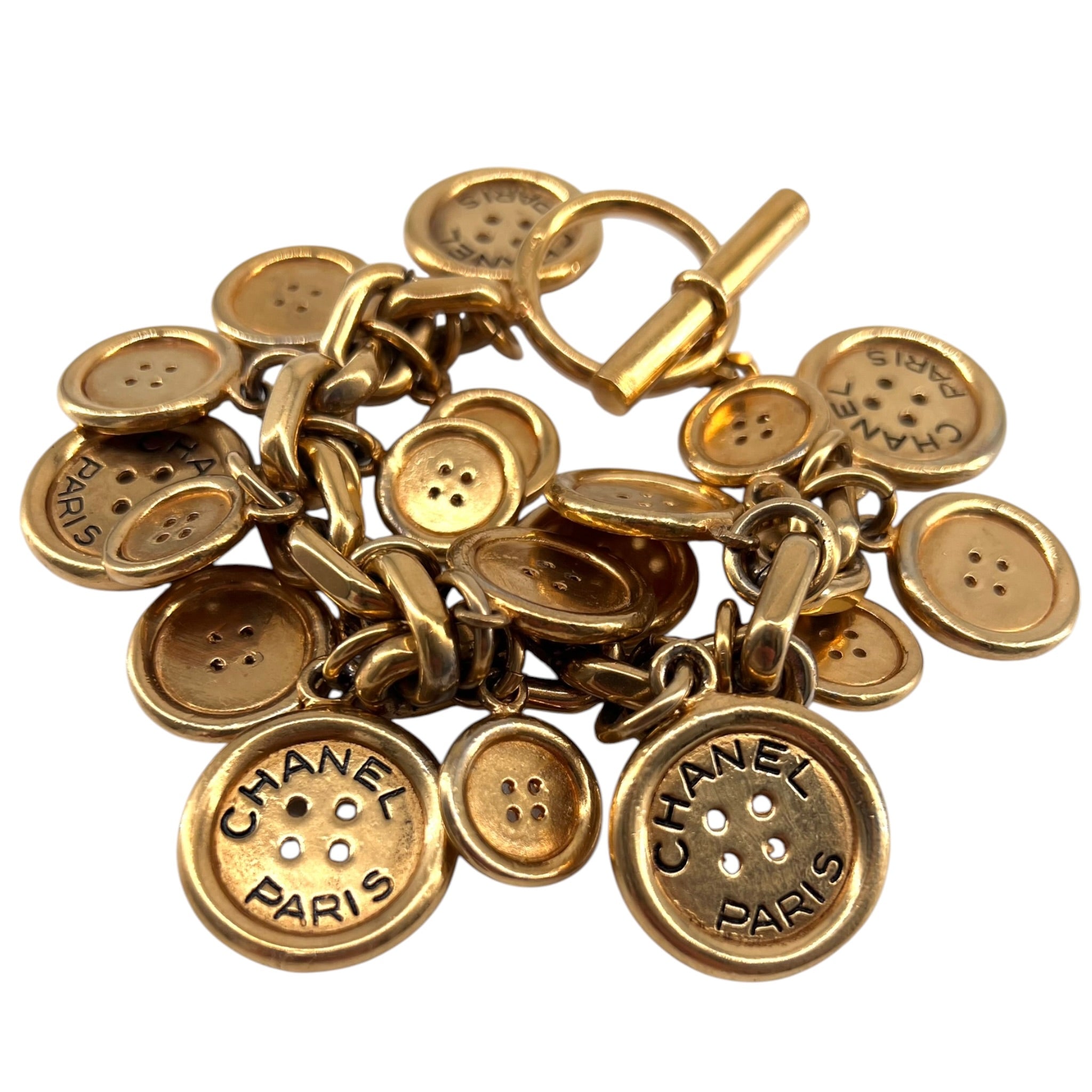 Chanel 1980’s Button Charm Bracelet