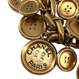 Chanel 1980’s Button Charm Bracelet, close up