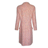 Chanel S/S 1997 Pink Multicolor Metallic Bouclé Tweed Coat, back