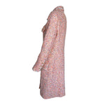Chanel S/S 1997 Pink Multicolor Metallic Bouclé Tweed Coat, side