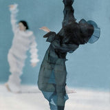 Issey Miyake 1994-95秋冬黑色褶皱建筑前卫连衣裙