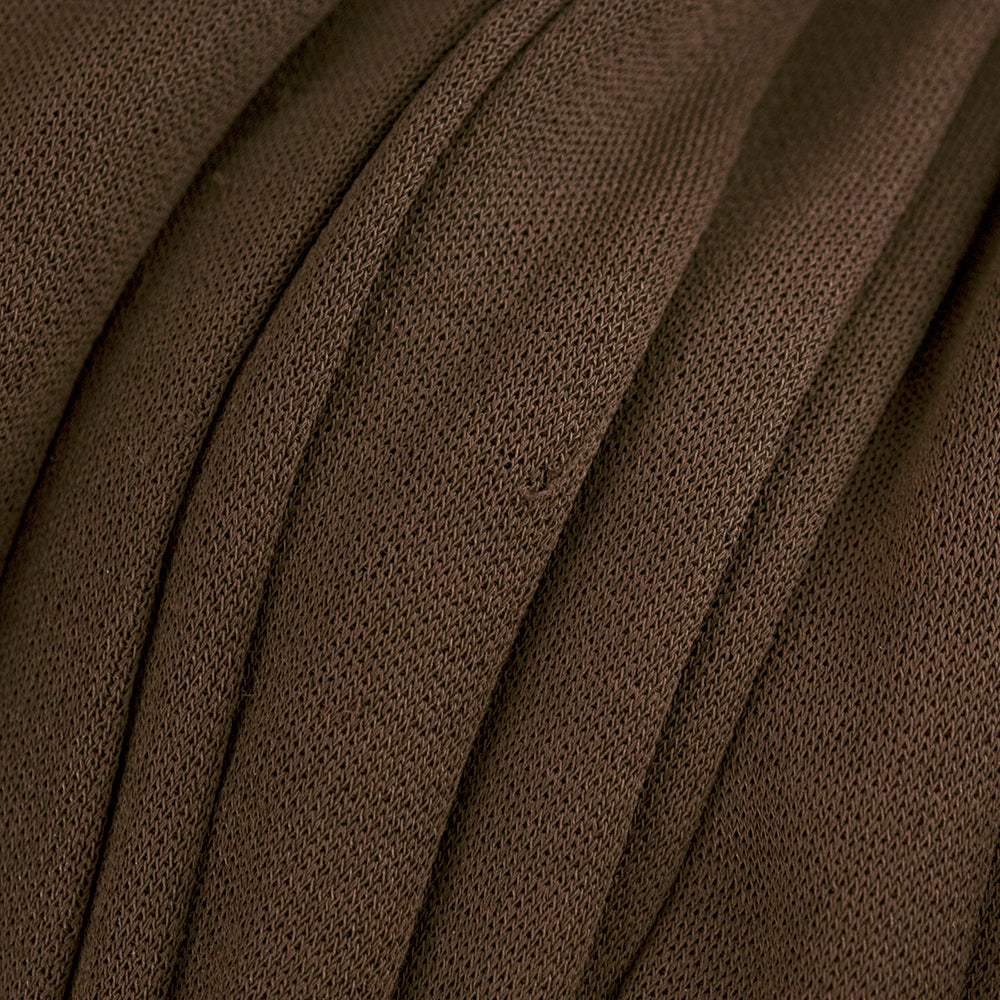 Madame Grès Haute Couture 1940's Brown Hand Smocked Matte Jersey Dress, light damage