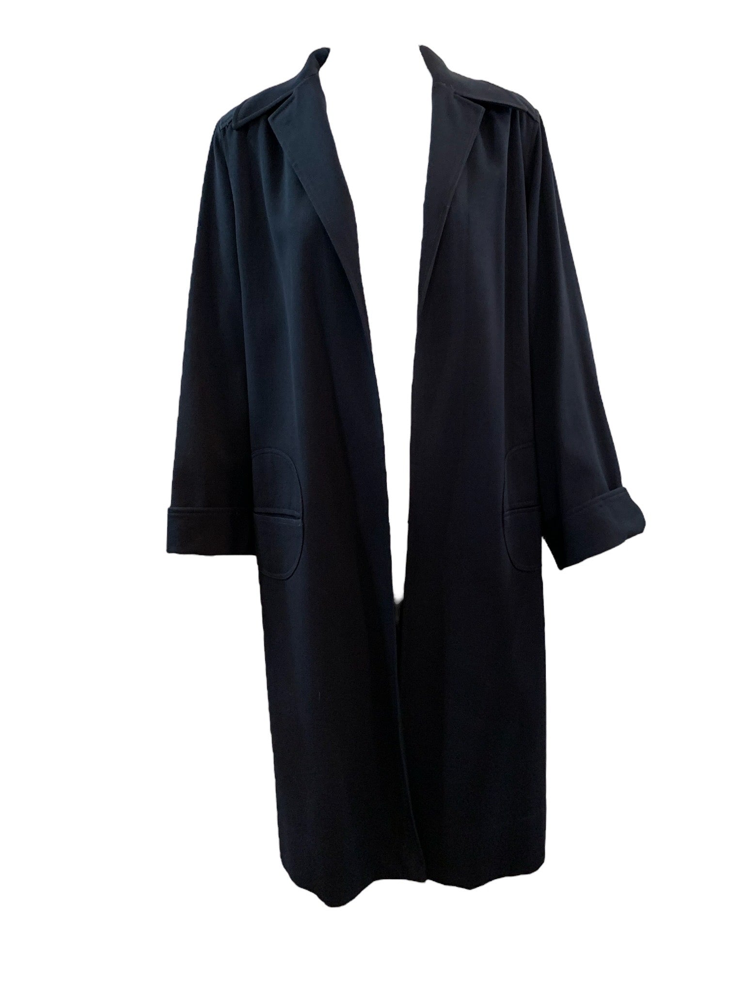 Pierre Cardin 60s Midnight Blue Mod Coat FRONT 1 of 5