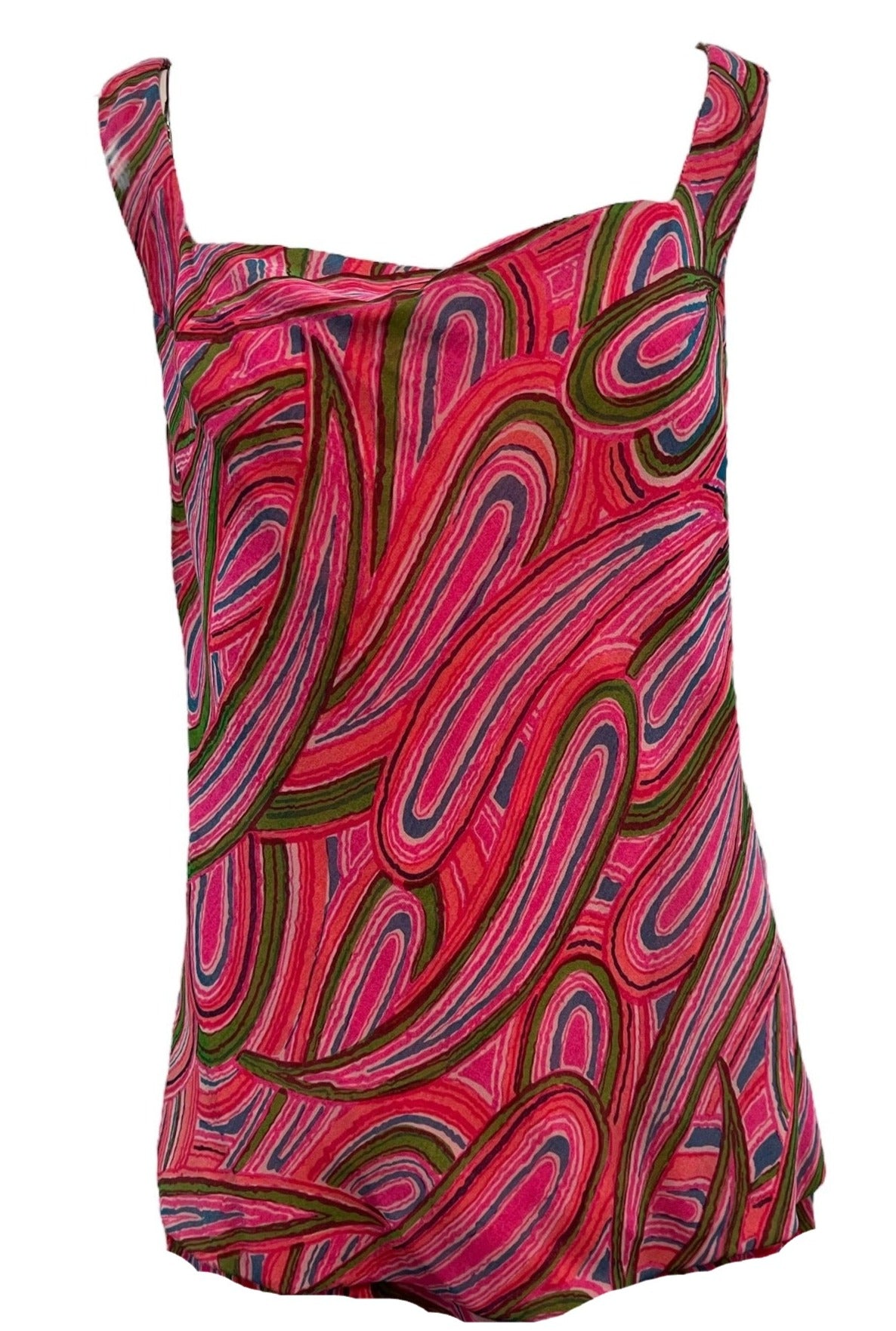 Joan Leslie 60s Mod Psychedelic Chiffon Party Dress TOP 5 of 7