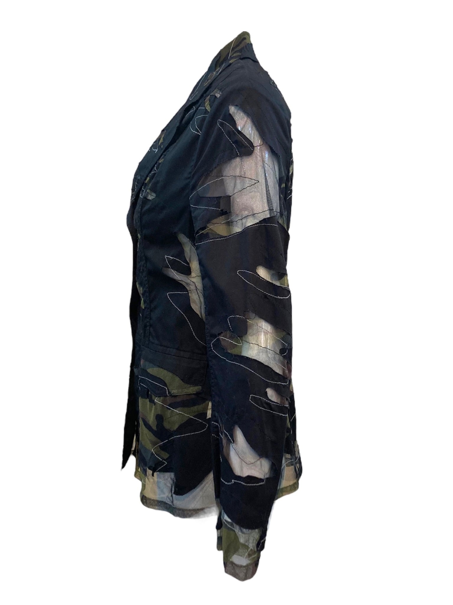 Yoshiki Hishinuma 90s Camouflage Blazer Cut Jacket SIDE 2 of 5