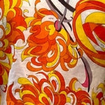Pucci 70s 2 Piece Cotton Ensemble in Psychedelic Orange and Red Print PRINT 6 of 7