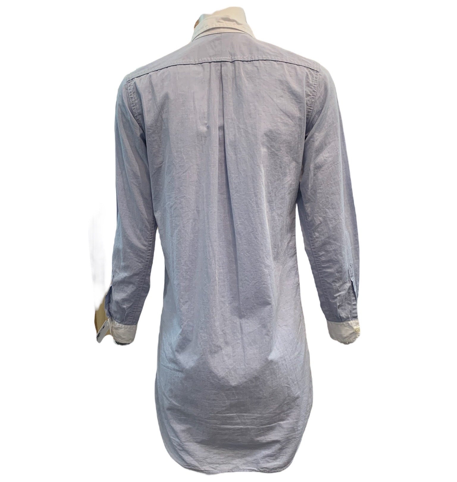  Junya Watanabe for Comme des Garcons 2011 Chambray Patchwork Shirt Dress BACK 3 of 5