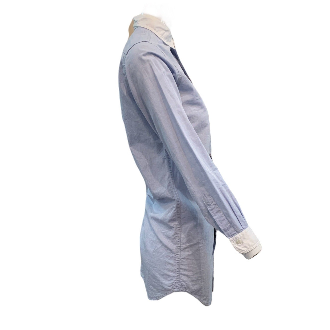  Junya Watanabe for Comme des Garcons 2011 Chambray Patchwork Shirt Dress SIDE 2 of 5