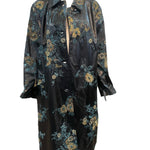 Dries van Noten Contemporary Floral Embroidered Rain Coat FRONT 1 of 5