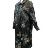 Dries van Noten Contemporary Floral Embroidered Rain Coat ANGLE 2 of 5